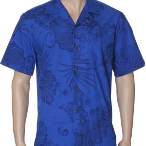 Men's Hawaiian Shirt - Polyester Monstera Aloha Print Shirt