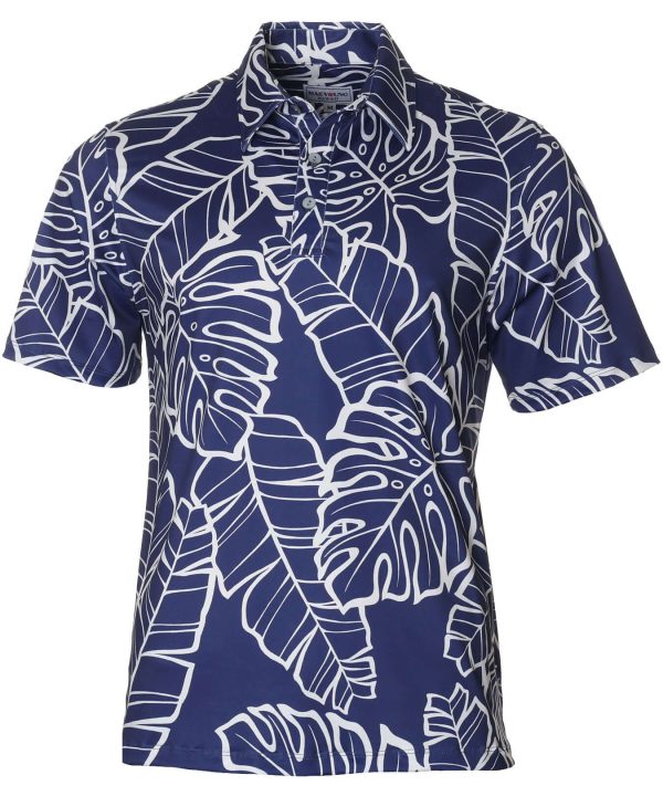Men's Hawaiian Shirt - Monstera Polyester Aloha Print Casual Summer Shirt