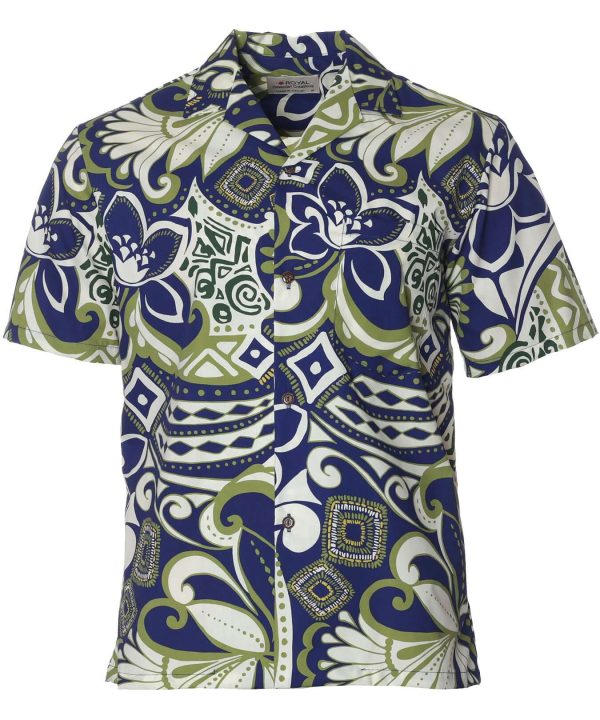 Men's Hawaiian Shirt - Tribal Polyester Print Open Pointed Folded Collar Casual Summer Shirt