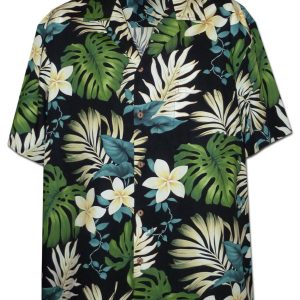 Men's Hawaiian Shirt - Polyester Palolo Aloha Print Shirt