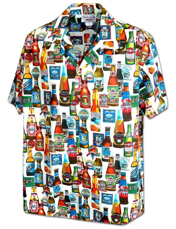 Men's Hawaiian Shirt - Polyester Parrot Head Aloha Print Shirt