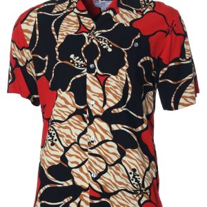 Men's Hawaiian Shirt - Alakai Polyester Aloha Print Casual Shirt