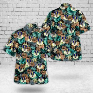 U.S. Air Force Nebraska Air National Guard 170th Group Hawaiian Shirt for Men - Military Emblem & Tropical Design, Perfect for Aviation Fans