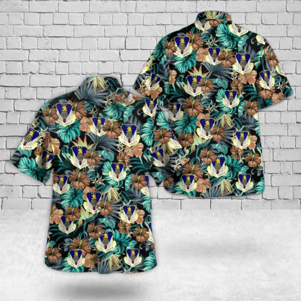 U.S. Air Force Nebraska Air National Guard 170th Group Hawaiian Shirt for Men - Military Emblem & Tropical Design, Perfect for Aviation Fans