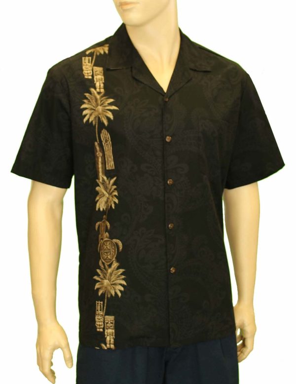 Men's Hawaiian Shirt - Polyester South Pacific Surfer Aloha Print Shirt