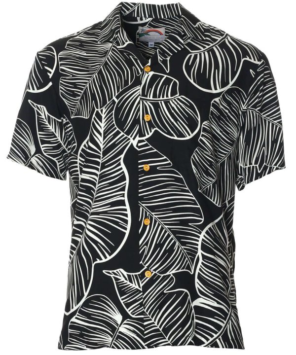 Men's Hawaiian Shirt - Taro Aloha Polyester Resort Print Casual Shirt
