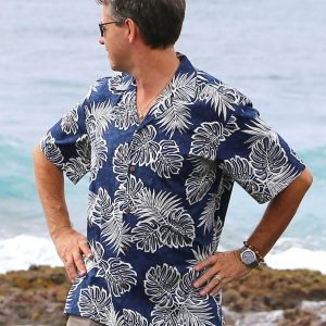 Men's Hawaiian Shirt - Venture Aloha Kauai Polyester Aloha Print Casual Shirt