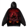 Silent Hill Halloween Hoodie Jacket – Haunted House Pumpkin Graphic
