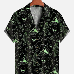 Psychedelic Retro Camp Shirt