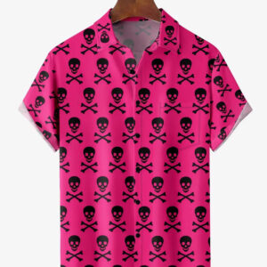 Gothic Skull Camp Shirt