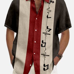 Retro Bowling Lane Camp Shirt